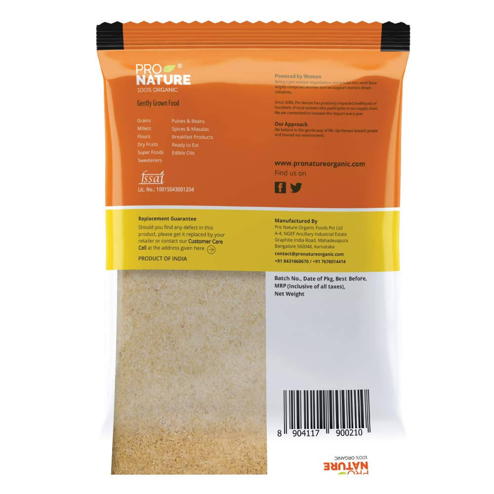 Pro Nature Organic Sooji / Rava (Whole Wheat)