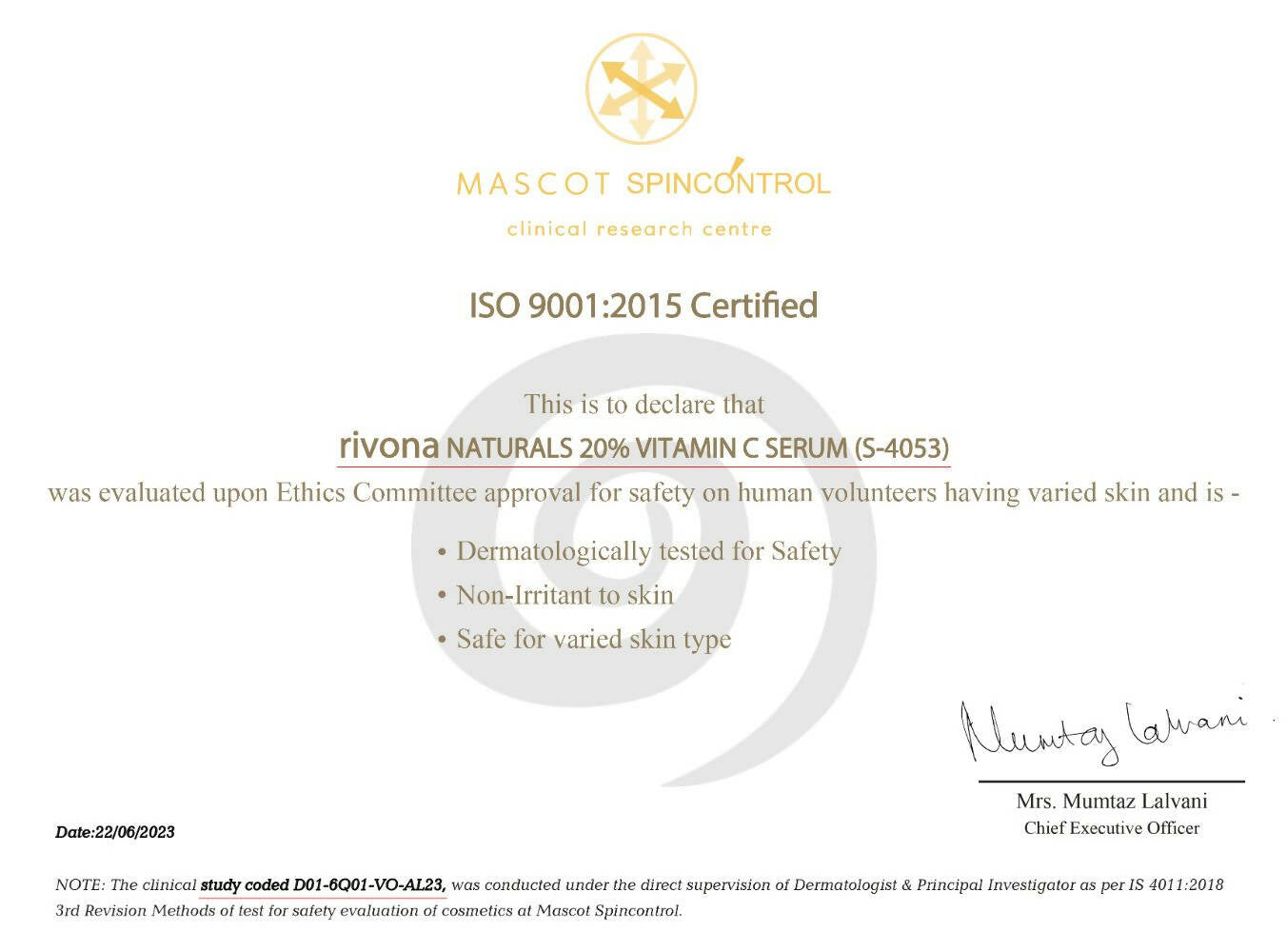 Rivona Naturals 20% Vitamin C Serum - Distacart