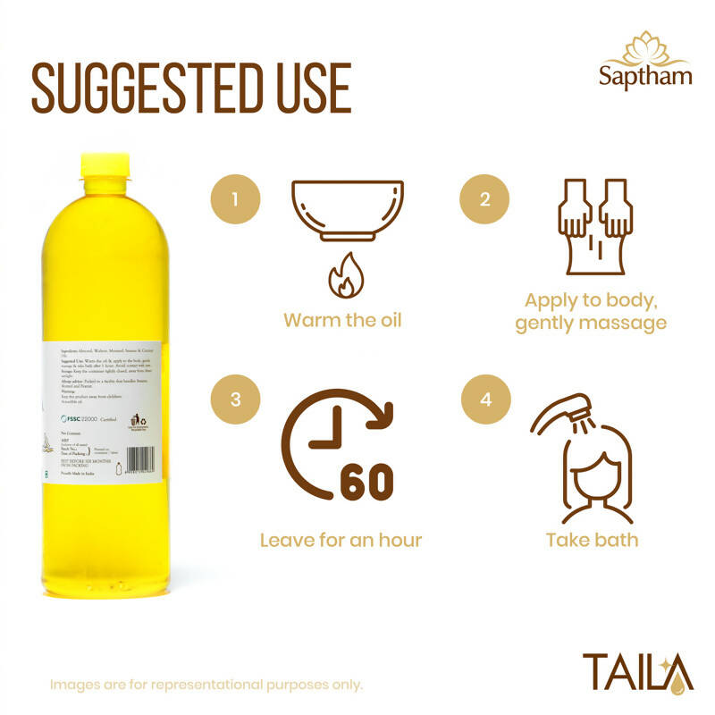 Saptham Taila 100% Natural Body Massage Oil - Distacart