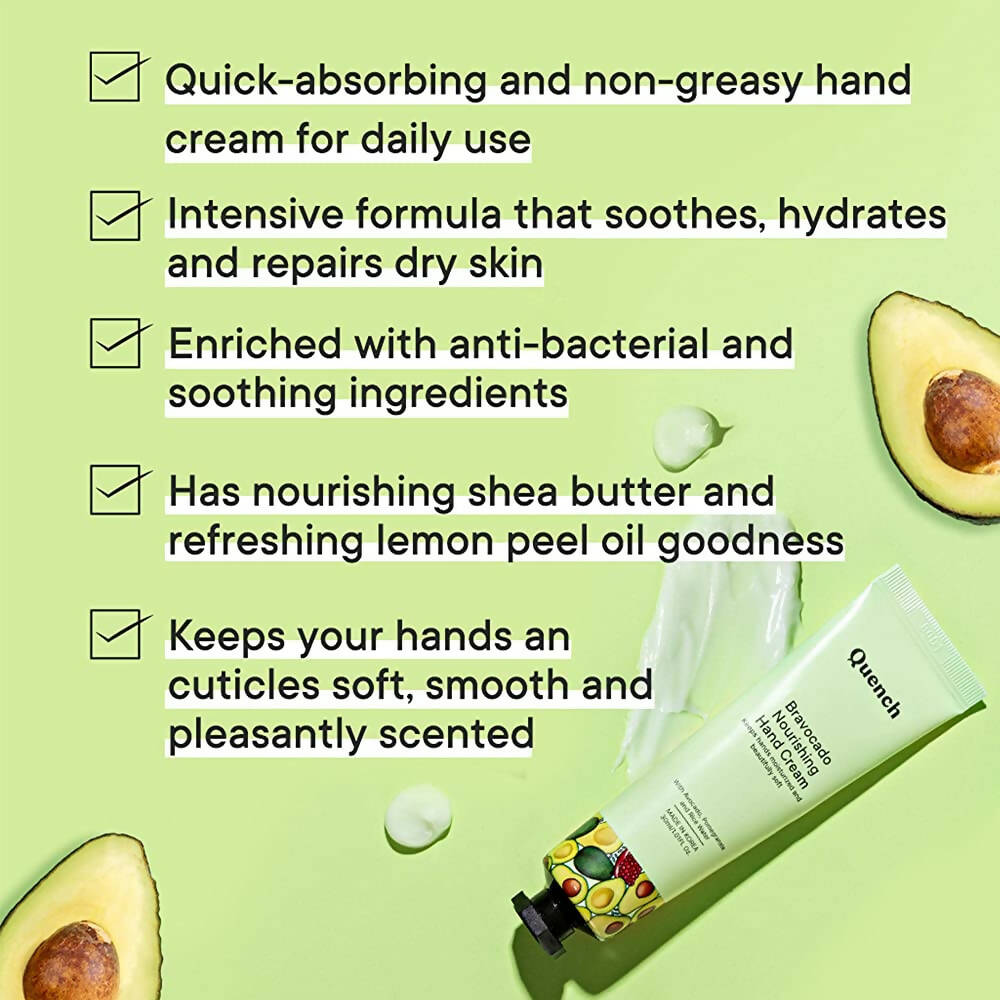 Quench Botanics Bravocado Nourishing Hand Cream - Distacart
