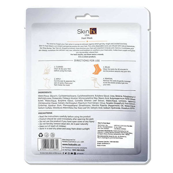 Skin Fx Foot Mask For Nourishing And Smoothening - Distacart
