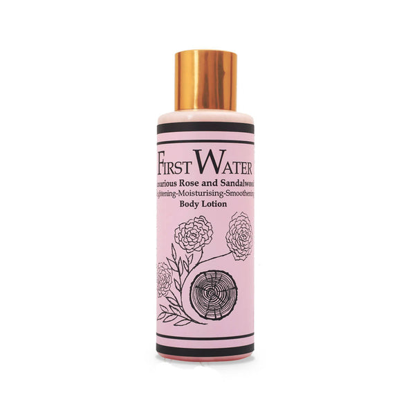 First Water Luxurious Rose And Sandalwood Body Lotion - Distacart