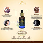 Thumbnail for Tamas Pure Ayurveda 100% Organic Lavender Essential Oil India - USDA Certified Organic - Distacart