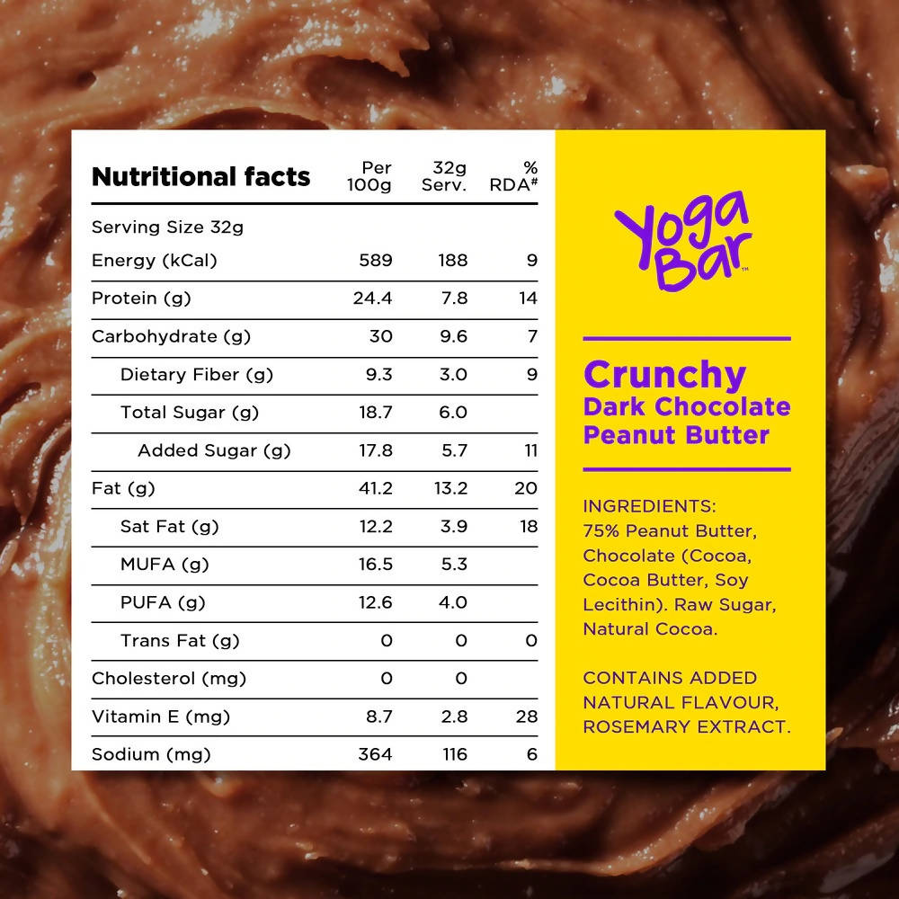 Yoga Bar Crunchy Dark Chocolate Peanut Butter
