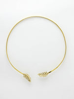 Thumbnail for NVR Women Gold-Plated Circular Choker Necklace - Distacart