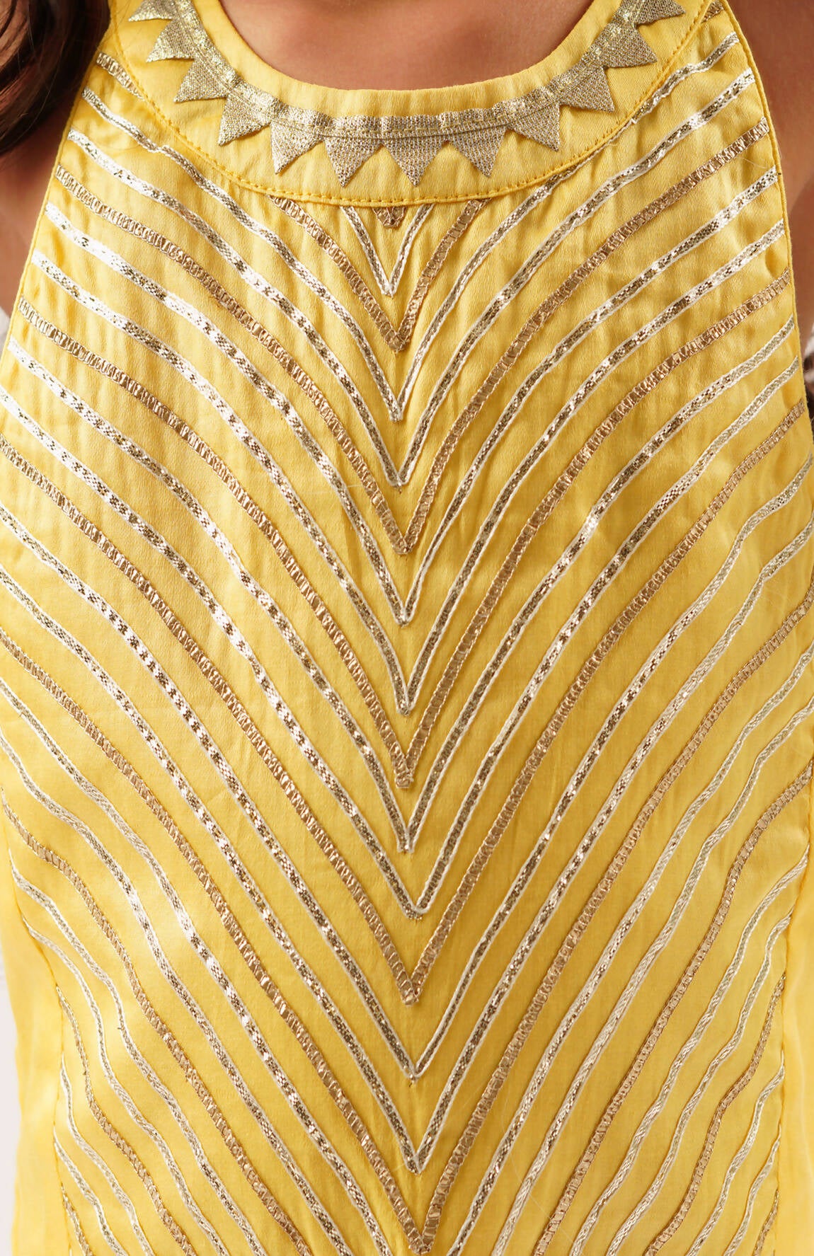 Lil Drama Mehfil Yellow Co-Ordinate Set For Girls - Distacart