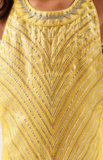 Thumbnail for Lil Drama Mehfil Yellow Co-Ordinate Set For Girls - Distacart