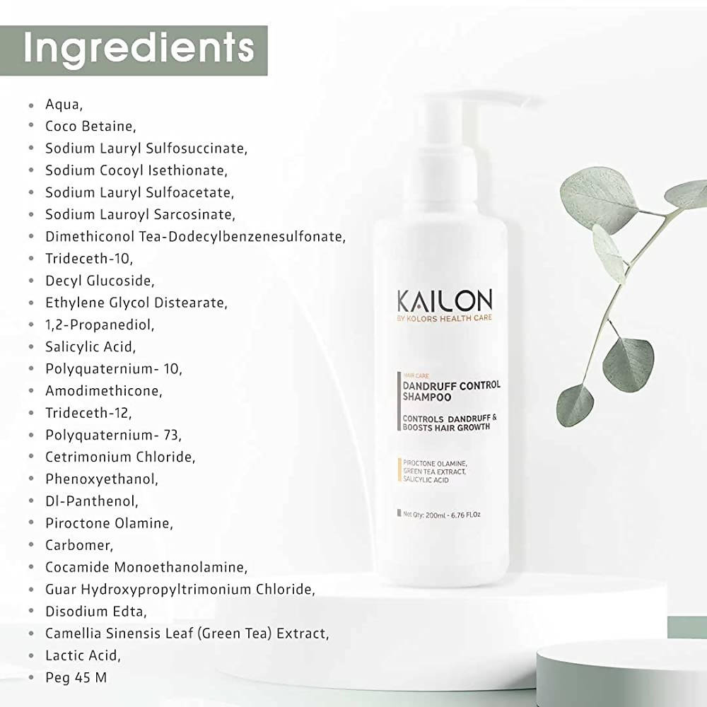 Kailon Dandruff Control Shampoo Ingredients