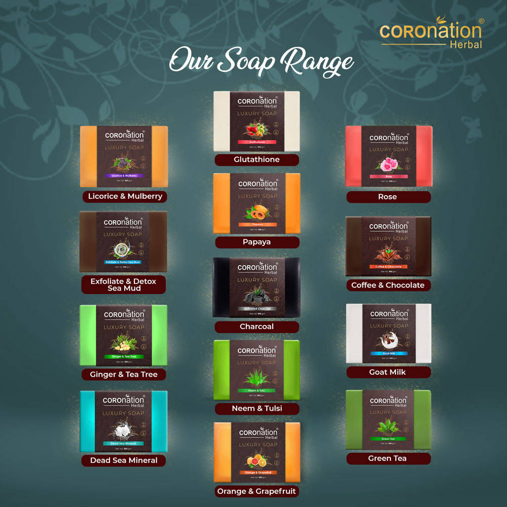 Coronation Herbal Activated Charcoal Luxury Soap - Distacart