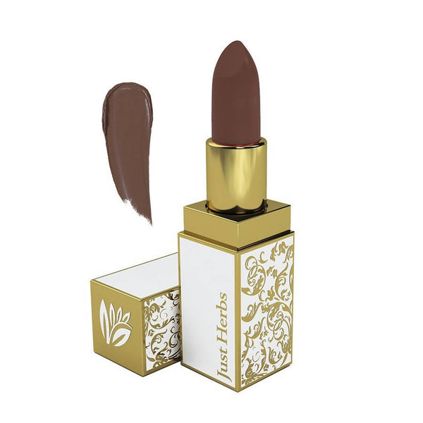 Just Herbs Herb Enriched Ayurvedic Lipstick (Aakshi_12_Medium_Nude_Brown) (4.2 Gm) - Distacart