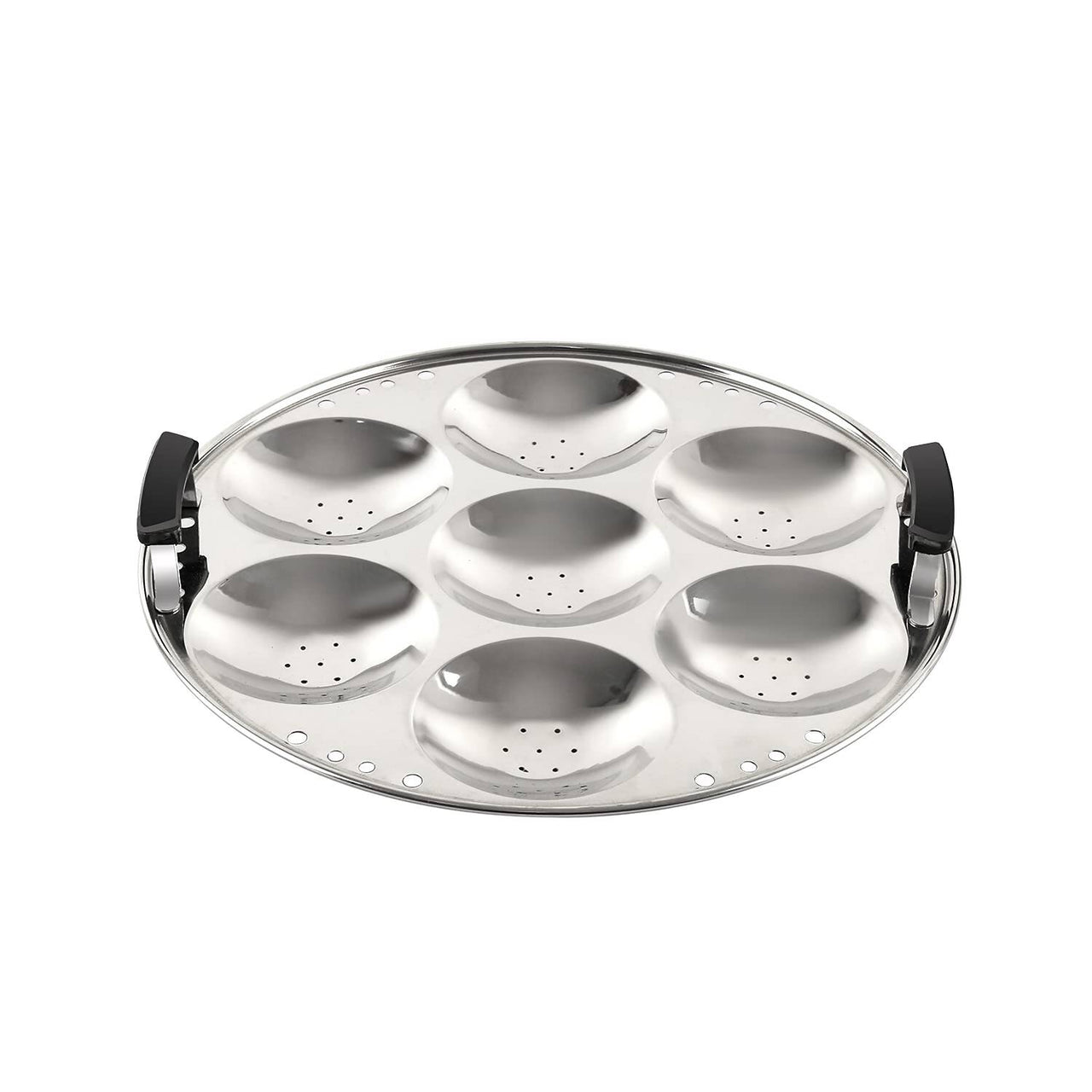 Cello Stainless Steel Induction Base Idli Cooker (Idly Maker) And Multi Kadhai With 6 Plates - Distacart