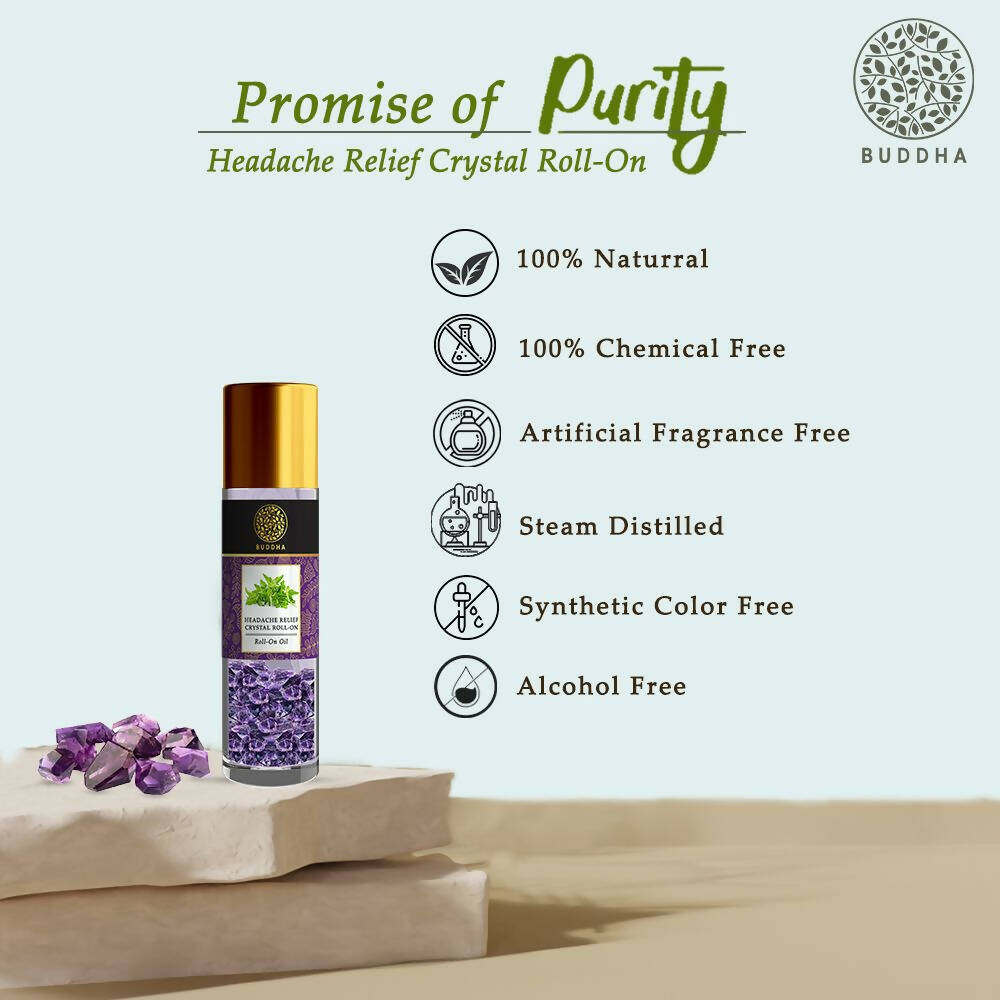 Buddha Natural Crystal Roll-On For Headache Relief - Distacart