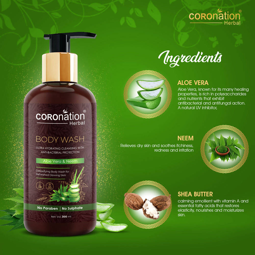Coronation Herbal Aloevera and Neem Body Wash - Distacart