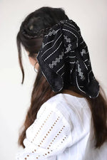 Thumbnail for Diva Globe Black Printed Bhandana - Distacart