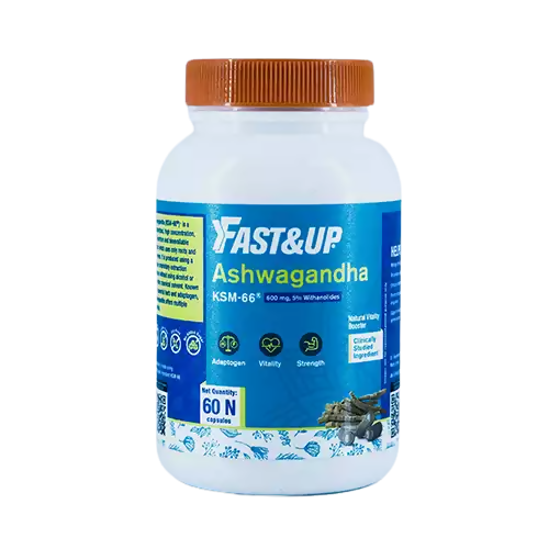 Fast&Up Ashwagandha KSM-66 600mg Capsules - Unflavored - Distacart