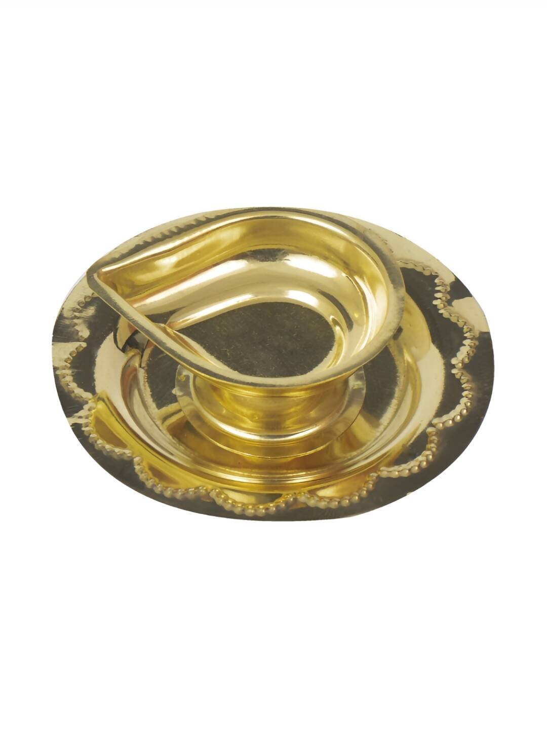 Spillbox Gold-Toned Brass Deepak Diya Pooja Essential - Distacart