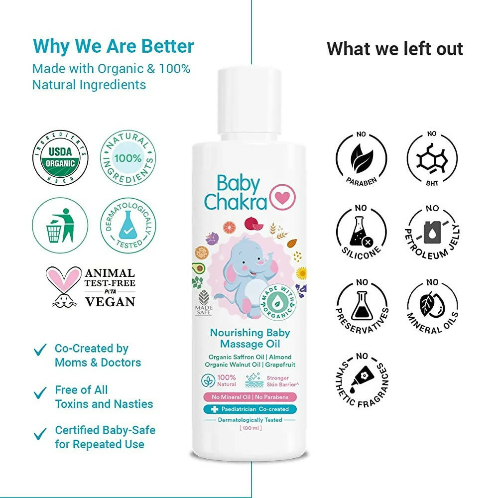 BabyChakra Nourishing Baby Massage Oil - Distacart