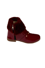 Thumbnail for Tiny Bugs Girls Anckle Lenght Boots -Maroon - Distacart