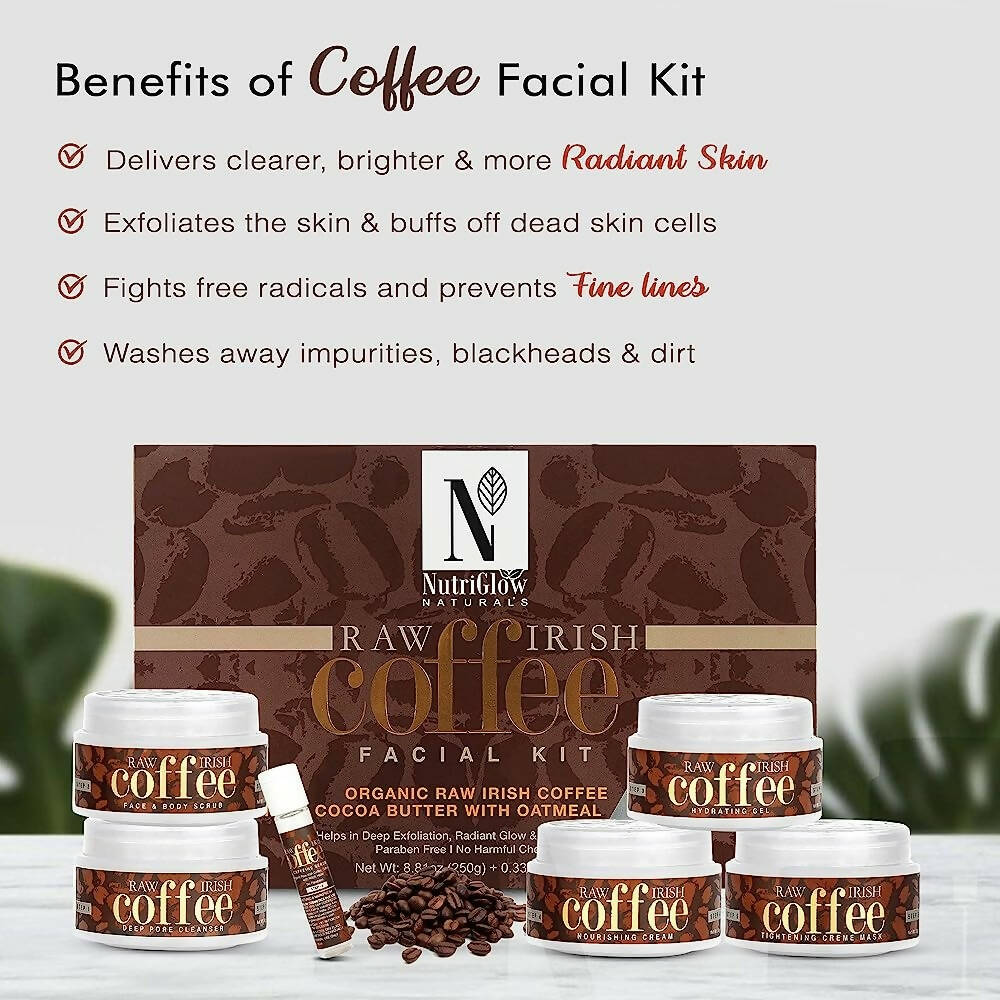 NutriGlow Natural’s Raw Irish Coffee Facial Kit - Distacart