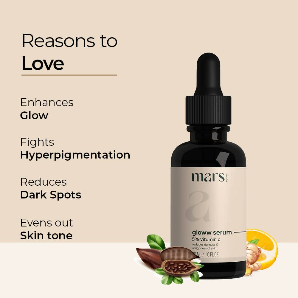 Mars By GHC Vitamin C Gloww Face Serum For Sensitive Skin - Distacart
