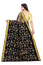 Thumbnail for Vamika Black Printed Chiffon Saree (UJALA BLACK) - Distacart