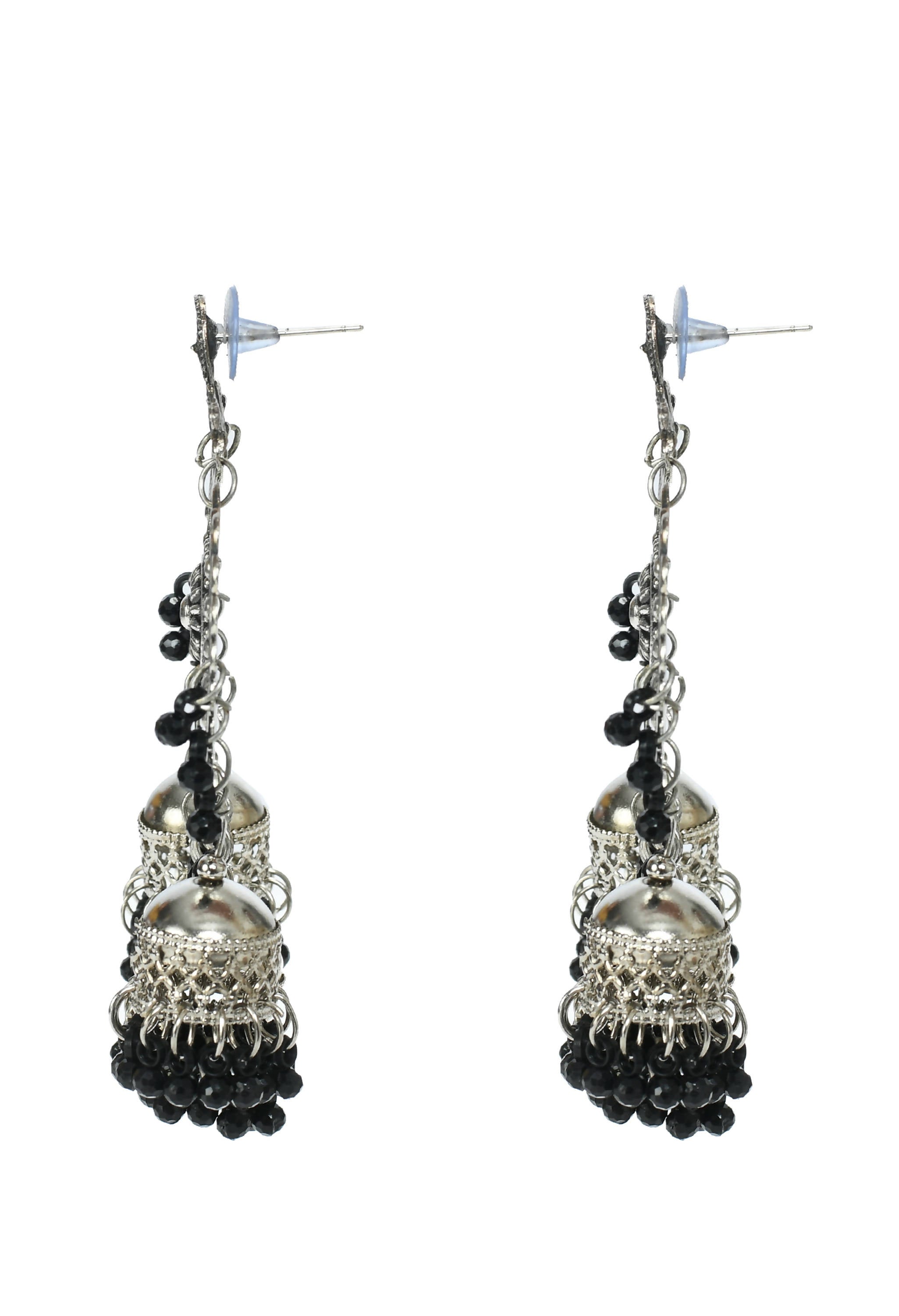 Mominos Fashion Johar Kamal Jhumkas With Maang Tikka Earrings - Distacart