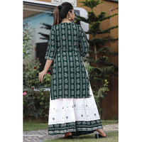 Thumbnail for Vamika Green Kurti With Skirt Suit