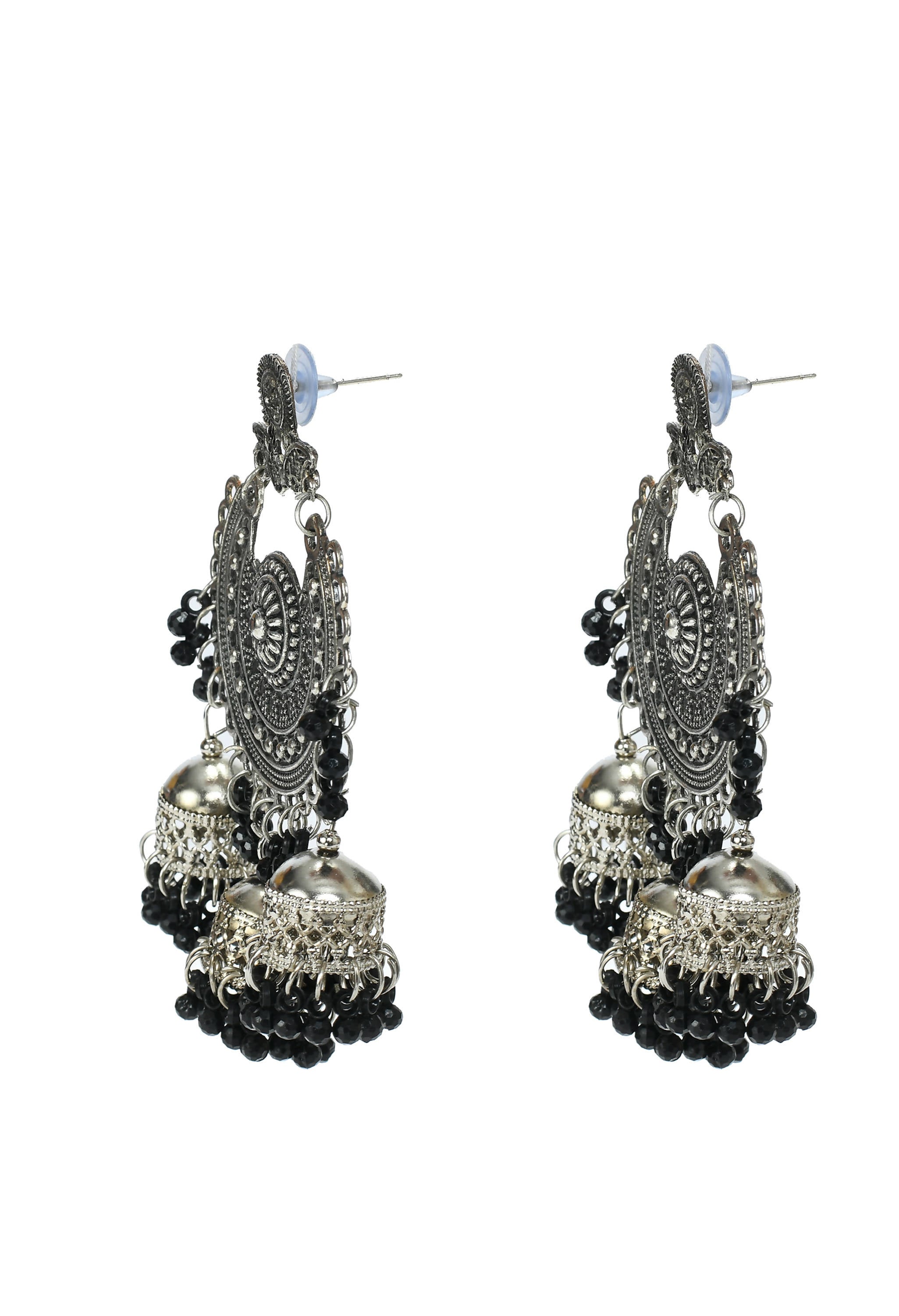 Mominos Fashion Johar Kamal Jhumkas With Maang Tikka Earrings - Distacart