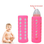 Thumbnail for Safe-O-Kid Silicone Baby Feeding Bottle Cover Cum Sleeve for Insulated Protection 250mL- Pink - Distacart