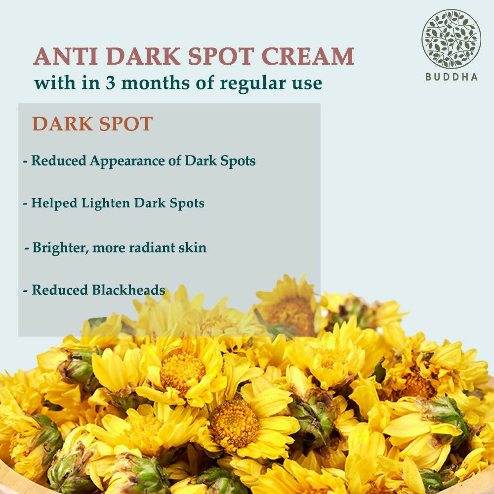 Buddha Natural Dark Spot Removal Face Cream - For Uneven Skin Tone and Skin Darkening - Distacart