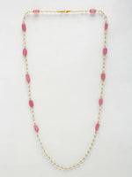 Thumbnail for Stone And Gold Plated Mask Chain - Ruby Raang - Distacart