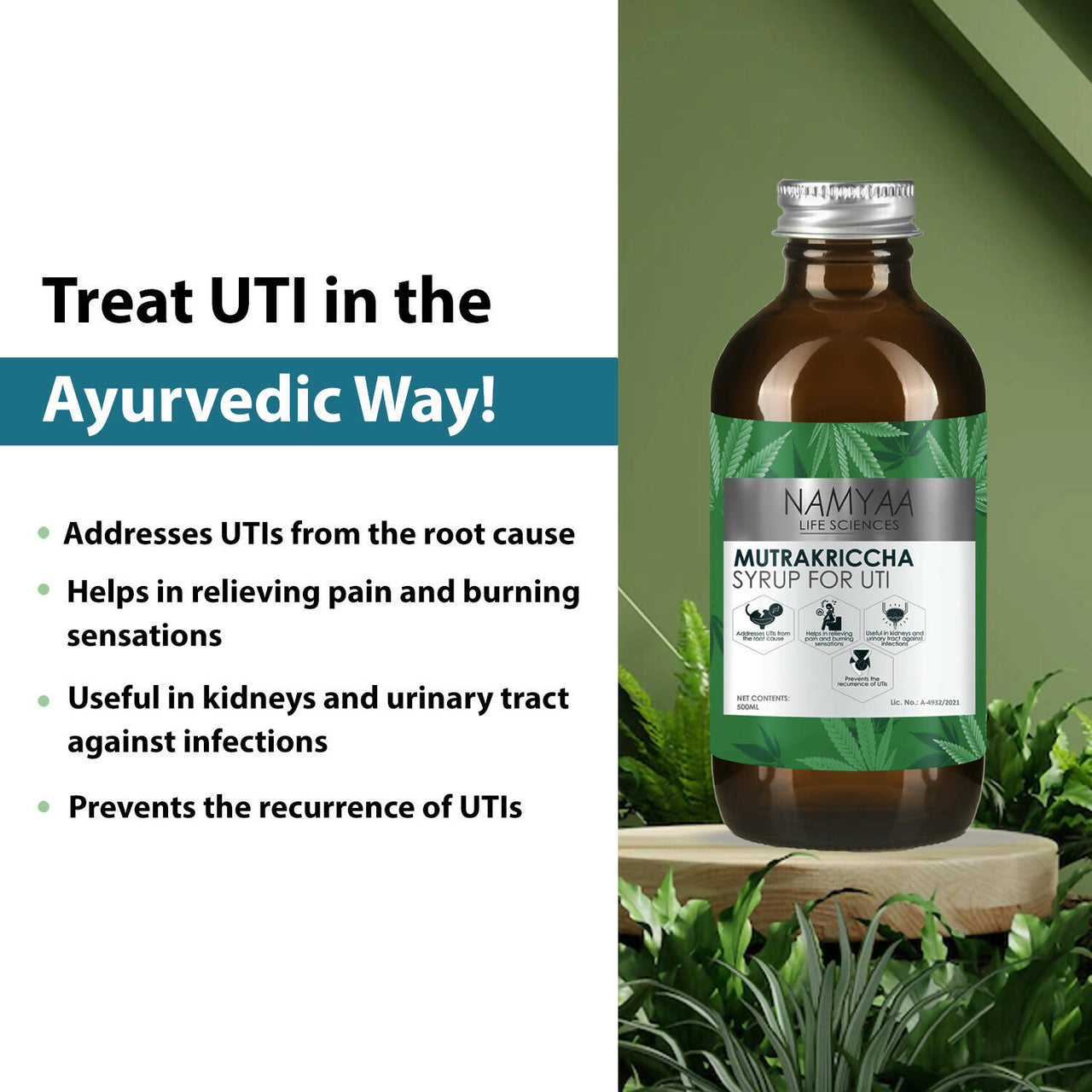 Namyaa Mutrakriccha Syrup for UTI - Distacart