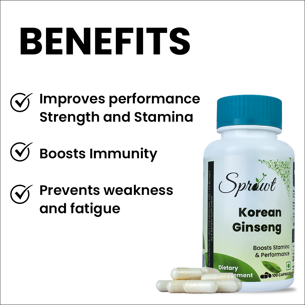 Sprowt Korean Red Ginseng Capsules - Distacart