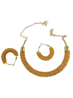 Thumbnail for Mominos Fashion Johar Kamal Gold-Plated Brass Finish Hasli Design Choker For Women (Golden) - Distacart