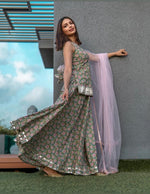 Thumbnail for Pomcha Jaipur Hand Block Print Cotton Kurta Skirt Set - Distacart