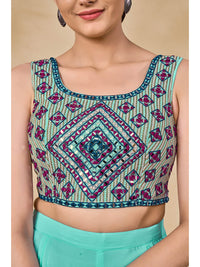 Thumbnail for Myra Wine Jacket Style Sharara Suit - Distacart