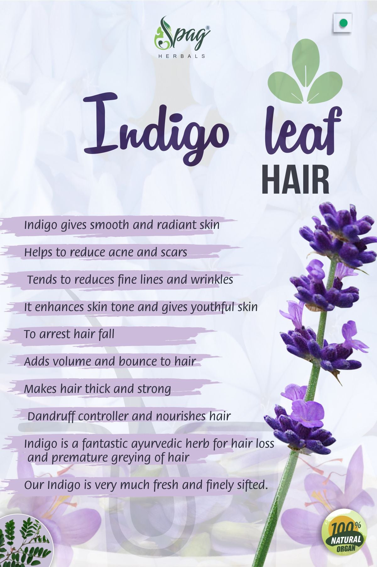 Spag Herbals Premium Indigo Powder - Distacart