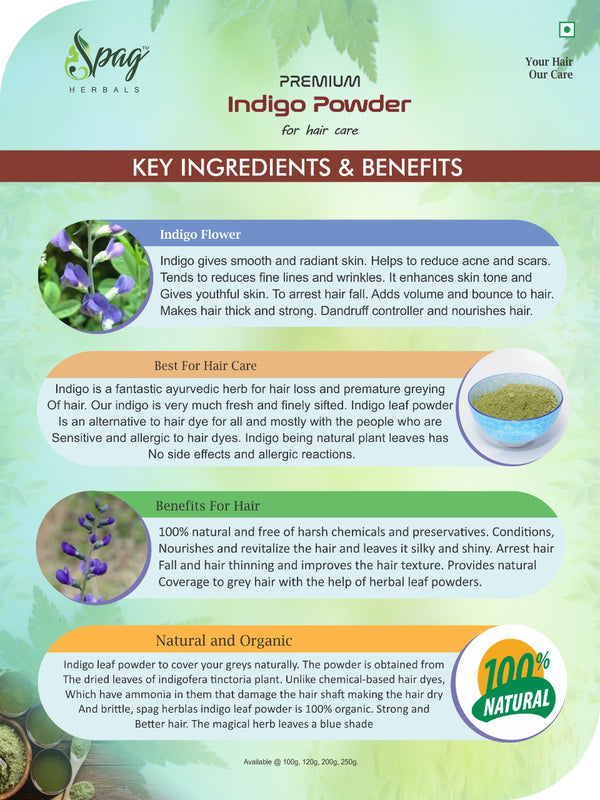 Spag Herbals Premium Indigo Powder - Distacart