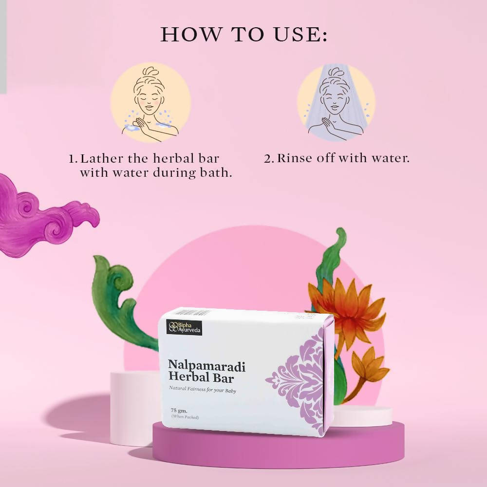 Bipha Ayurveda Nalpamaradi Herbal Bar - Distacart