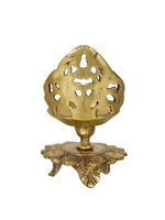 Thumbnail for eCraftIndia Golden Decorative Handcrafted Brass Diya Stand - Distacart