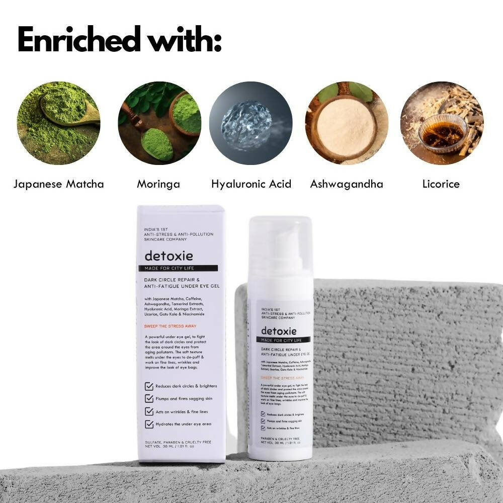 Detoxie Dark Circle Repair & Anti-Fatigue Under Eye Gel - Distacart