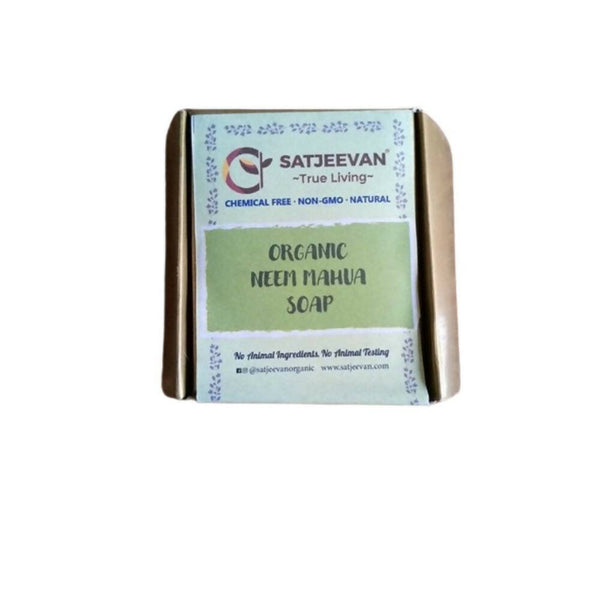 Satjeevan Organic Neem Mahua Soap - Distacart