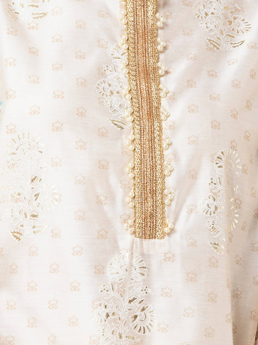 Indya White Embroidered Kurta - Distacart