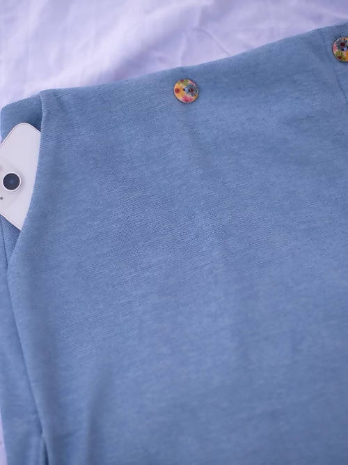 Diva Globe Blue Over Lap Skirt - Distacart