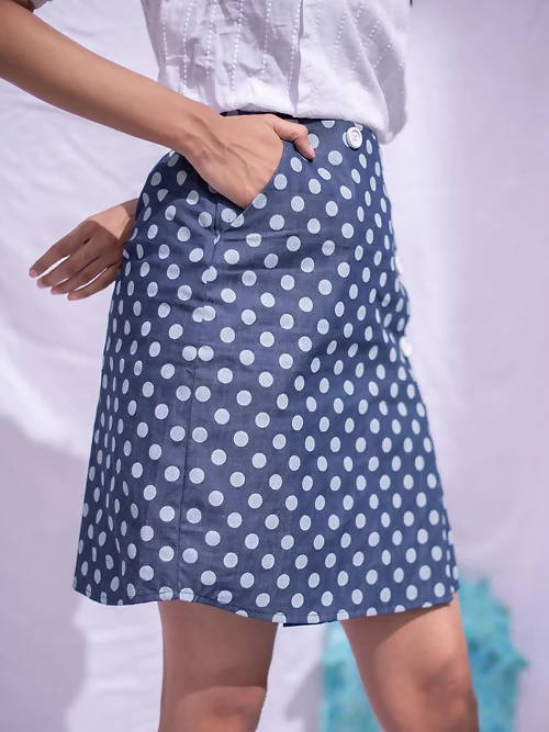 Diva Globe Polka dot Women Overlap Skirt - Distacart