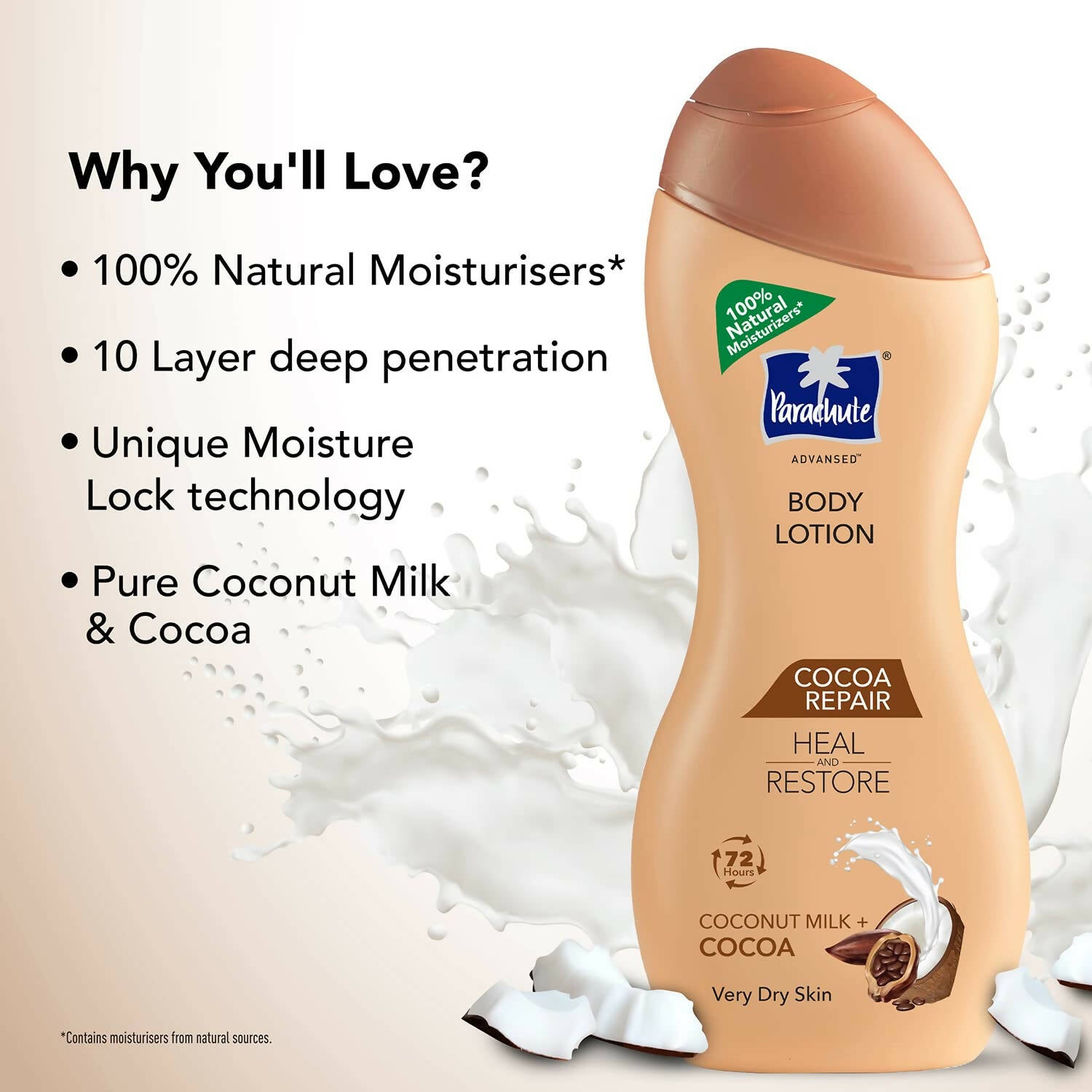 Parachute Advansed Cocoa Repair Body Lotion - Distacart