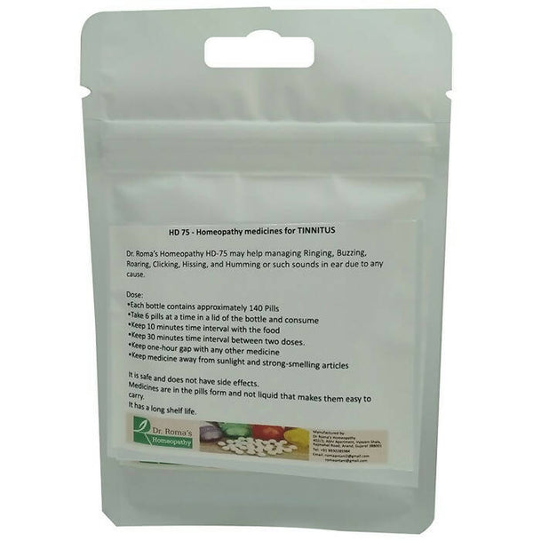 Dr. Romas Homeopathy HD-75 Tinnitus - Distacart