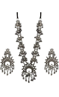 Thumbnail for Mominos Fashion Traditional Mirror Design Necklace Set Mangalsutra - Distacart