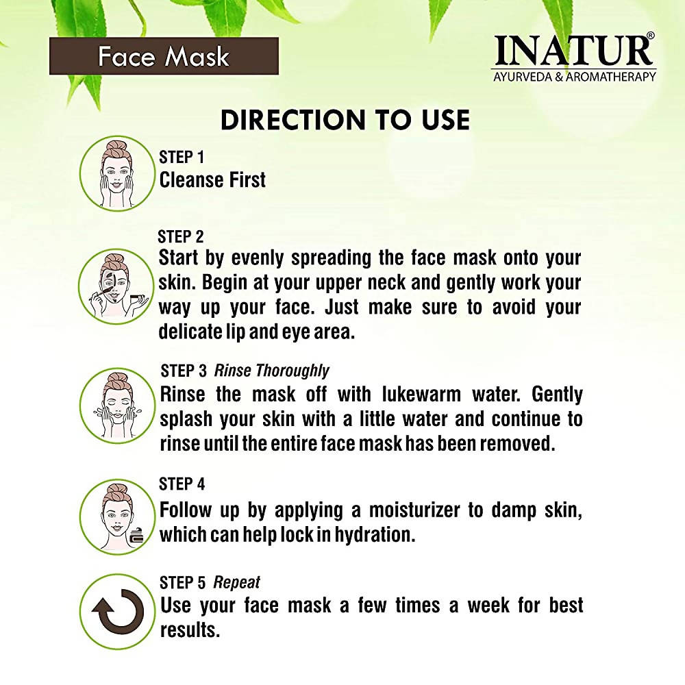 Inatur Charcoal Face Mask For Men