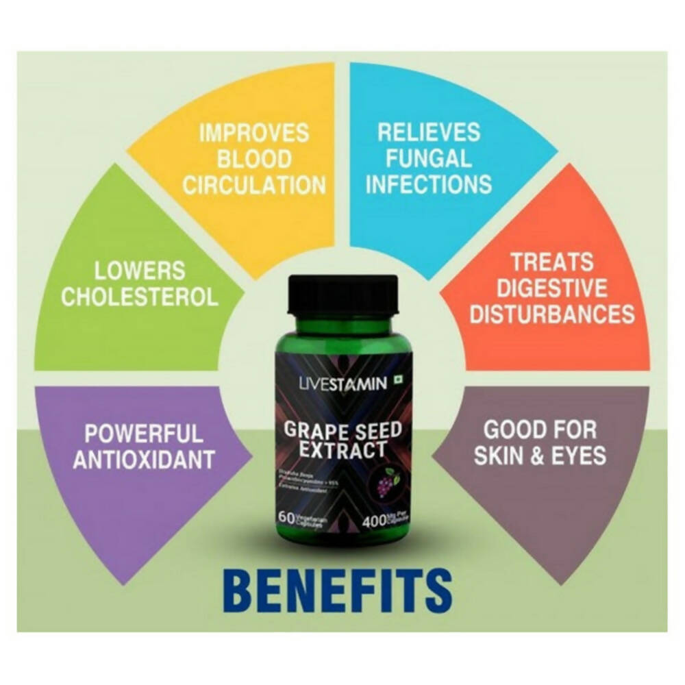 Livestamin Grape Seed Extract Capsules - Distacart